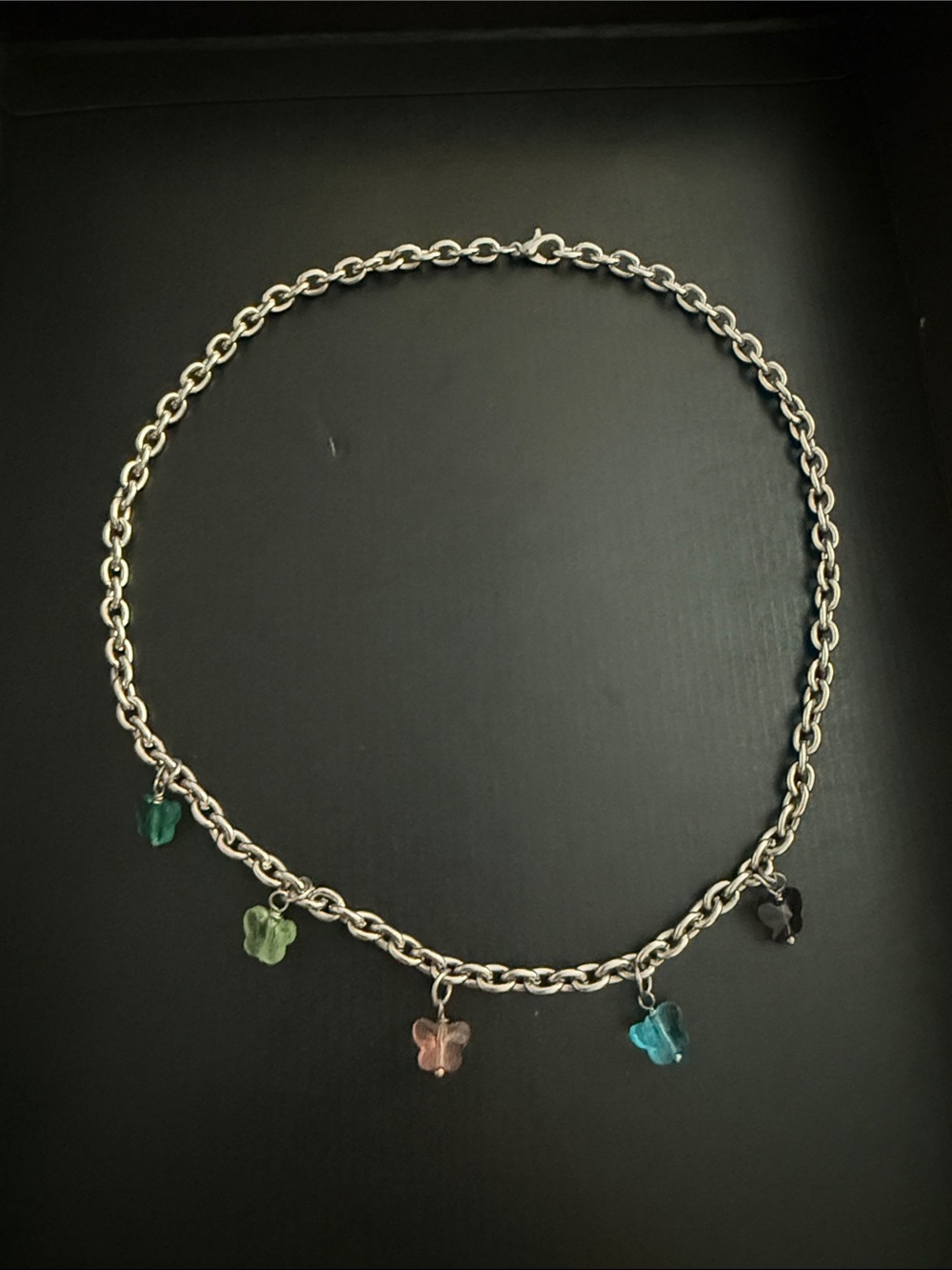 Buy 2 for 20$ ✌🏻 Necklace with Multicolor Butterfly Charms